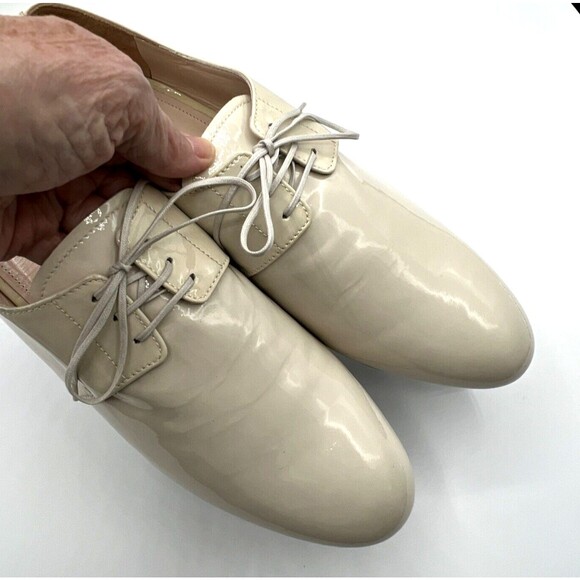 Women's Prada Vernice Soft 2 Oxford Cream Patent Leather New without Tags EU 40 - Picture 7 of 13